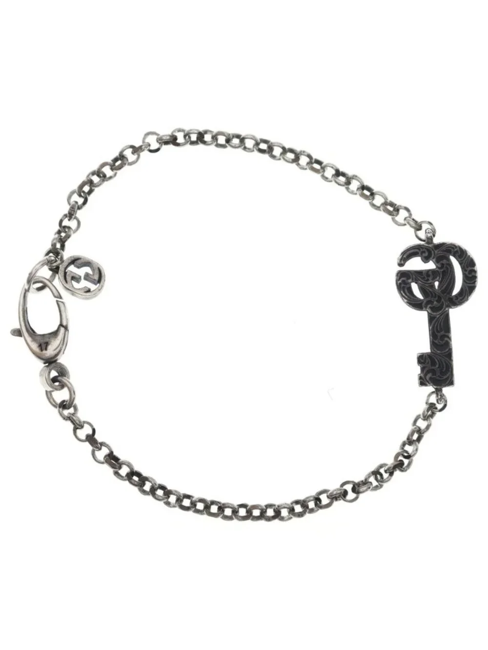 Gucci Double G Key Bracelet Silver